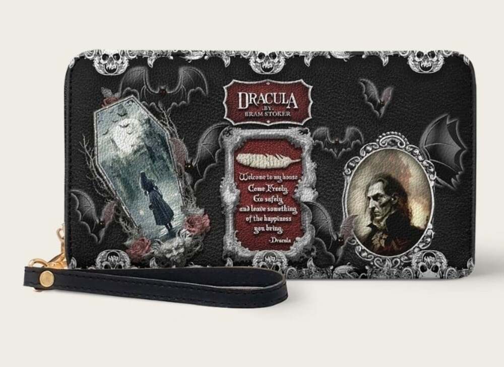 The Dracula Vampire Wallet Horror Goth Halloween New NWT Grunge Emo Excellent
